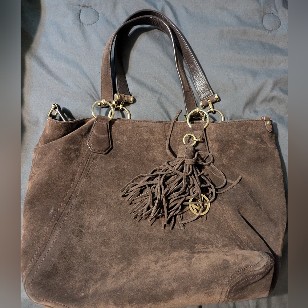 Brown Suede Women's Bag